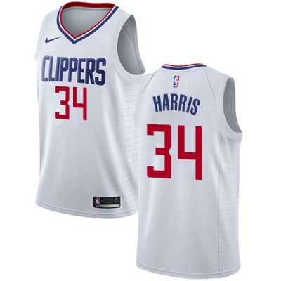 Nike Los Angeles Clippers #34 Tobias Harris White NBA Swingman Association Edition Jersey Men's